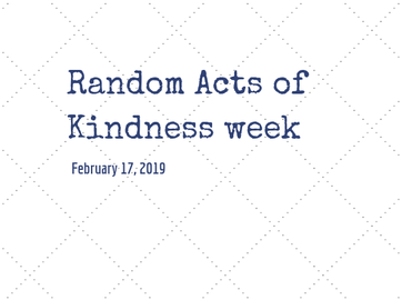 Random Acts of Kindness Day